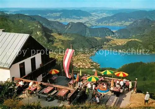AK / Ansichtskarte St_Gilgen_Wolfgangsee Berghof Zwoelferhorn Panorama St_Gilgen_Wolfgangsee