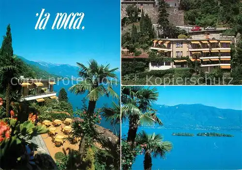 AK / Ansichtskarte Porto_Ronco_Lago_Maggiore Hotel Ristorante La Roca Porto_Ronco_Lago_Maggiore