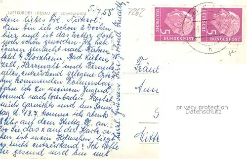 AK / Ansichtskarte Hirsau Panorama Luftkurort im Schwarzwald Hirsau