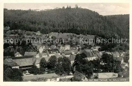 AK / Ansichtskarte Bad_Teinach Zavelstein Stadtpanorama mit Ruine Zavelstein Schwarzwald Bad_Teinach Zavelstein