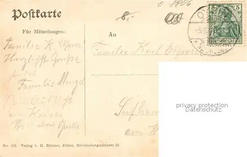 AK / Ansichtskarte Oybin Panorama Blick vom Berg Oybin nach dem Johannisstein Zittauer Gebirge Oybin