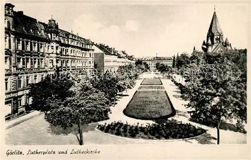 AK / Ansichtskarte Goerlitz_Sachsen Lutherplatz Lutherkirche Goerlitz Sachsen