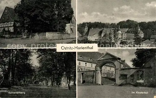 AK / Ansichtskarte Marienthal_Oberlausitz Klosterschenke Kloster St Marienthal Klosterhof Kalvarienberg Marienthal_Oberlausitz