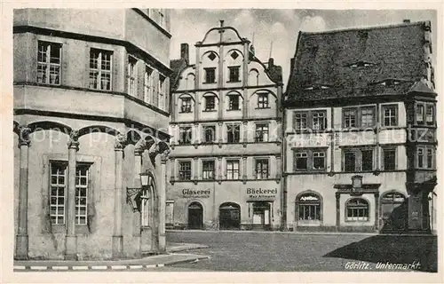 AK / Ansichtskarte Goerlitz_Sachsen Untermarkt Altstadt Goerlitz Sachsen