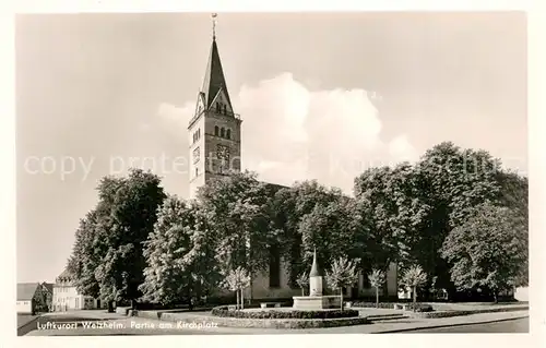 AK / Ansichtskarte Welzheim Partie am Kirchplatz Kirche Welzheim