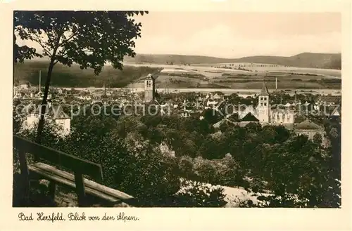 AK / Ansichtskarte Bad_Hersfeld Panorama Blick von den Alpen Bad_Hersfeld