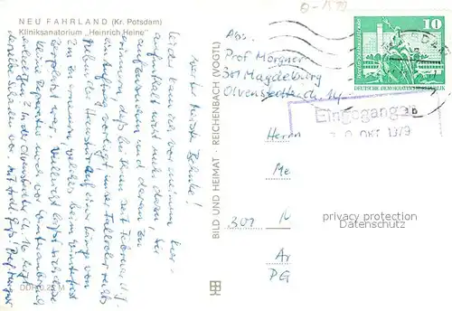 AK / Ansichtskarte Neu_Fahrland Kliniksanatorium Heinrich Heine Neu_Fahrland