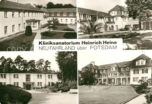 AK / Ansichtskarte Neu_Fahrland Kliniksantorium Heinrich Heine Teilansichten Neu_Fahrland