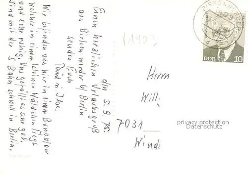 AK / Ansichtskarte Birkenwerder Boddensee Moenchsee Birkenallee Postamt Hauptstrasse Birkenwerder