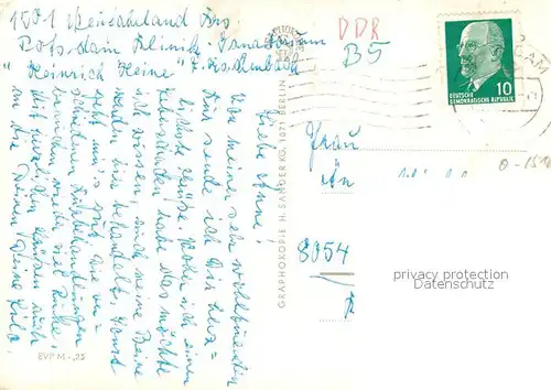 AK / Ansichtskarte Neu_Fahrland Jungfernsee Bootssteg Kliniksanatorium Heinrich Heine HO Gaststaette Parkrestaurant Neubausiedlung Neu_Fahrland