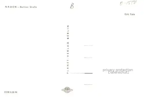 AK / Ansichtskarte Nauen_Havelland Berliner Strasse Nauen_Havelland
