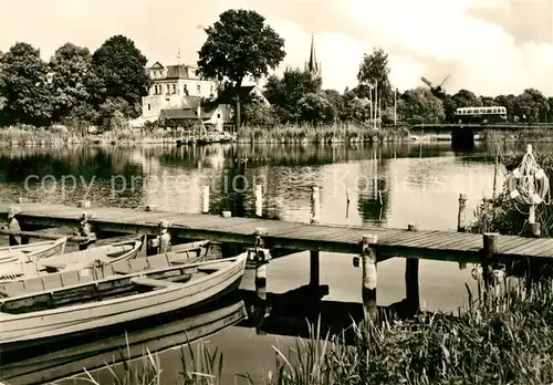 AK / Ansichtskarte Werder_Havel Bootssteg Blick zur Insel Werder Havel