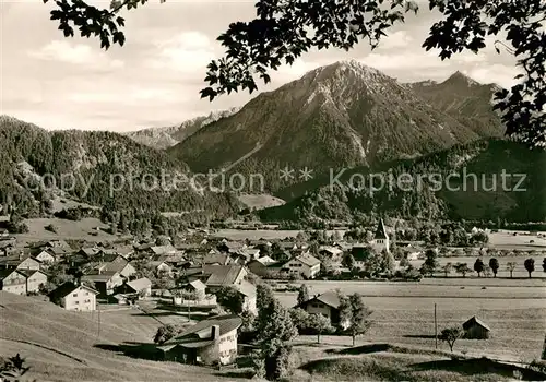 AK / Ansichtskarte Bad_Oberdorf mit Pfannenhoelzer Breitenberg Rotspitze Bad_Oberdorf