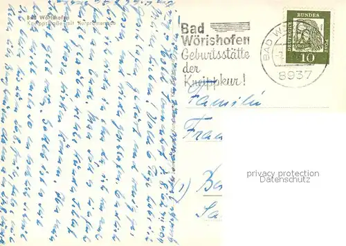 AK / Ansichtskarte Bad_Woerishofen Kneippstrasse mit Kurpromenade Bad_Woerishofen