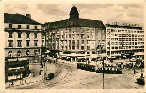 AK / Ansichtskarte Strassenbahn Brno Namesti Ceskoslovenske Armady 