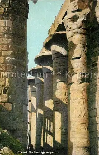 AK / Ansichtskarte Karnak_Egypt Kypostyles Karnak Egypt