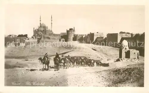 AK / Ansichtskarte Kairo_Caire Zitadelle Karawane 