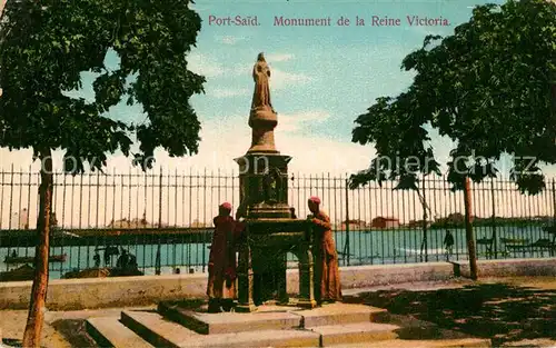 AK / Ansichtskarte Port_Said Denkmal Viktoria Port_Said
