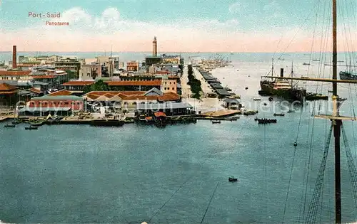 AK / Ansichtskarte Port_Said Hafen Panorama Port_Said