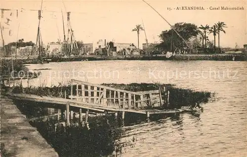 AK / Ansichtskarte Alexandria_Alexandrie_Aegypten Kanal Mahmoudieh  Alexandria_Alexandrie
