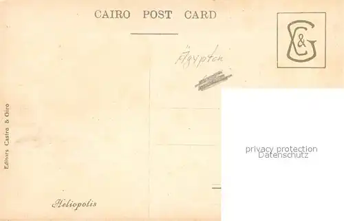 AK / Ansichtskarte Heliopolis Palast Heliopolis