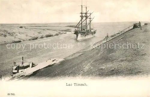 AK / Ansichtskarte Suez Lac Timsah Segelschiff  Suez