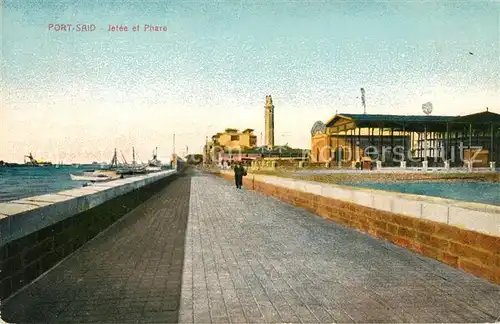 AK / Ansichtskarte Port_Said Panorama Suez Kanal Port_Said