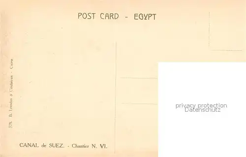 AK / Ansichtskarte Suez Kanal Segelschif Lastschiff Suez