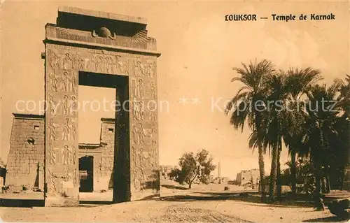 AK / Ansichtskarte Luxor_Louqsor_Louksor Tempel Karnak 