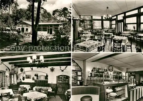 AK / Ansichtskarte Gross_Glienicke Restaurant Cafe Waldidylle Gross Glienicke