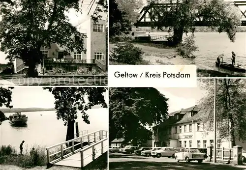 AK / Ansichtskarte Geltow Erholungsheim Schulungsheim des VEB Tierzucht Potsdam Petzinsee Gaststaette Gruener Baum Geltow