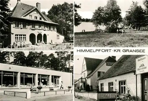 AK / Ansichtskarte Himmelpfort FDGB Erholungsheim Werner Schaumann Freibad Stolpsee Konsum Kaufhalle Klosterstrasse Himmelpfort