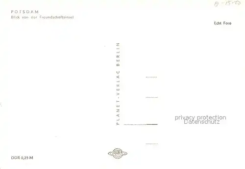 AK / Ansichtskarte Potsdam Blick von der Freundschaftsinsel Potsdam