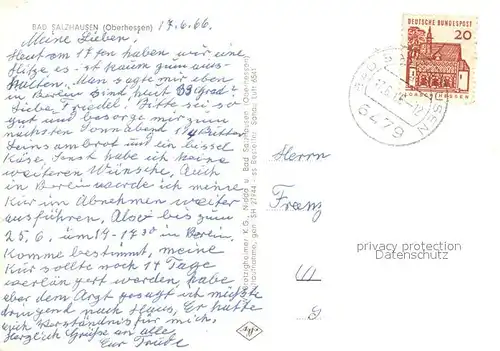 AK / Ansichtskarte Bad_Salzungen Fliegeraufnahme Bad_Salzungen