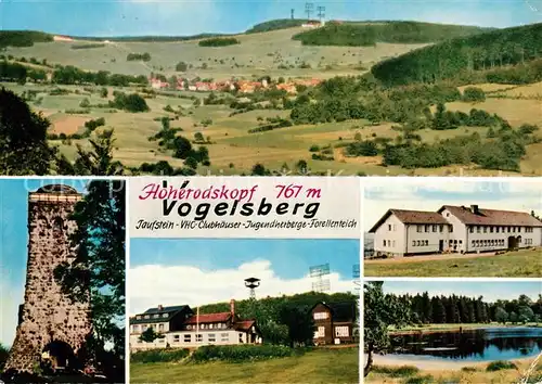 AK / Ansichtskarte Schotten_Hessen Landschaftspanorama Berggasthof Hoherodskopf Vogelsberg Aussichtsturm Sender Schotten Hessen