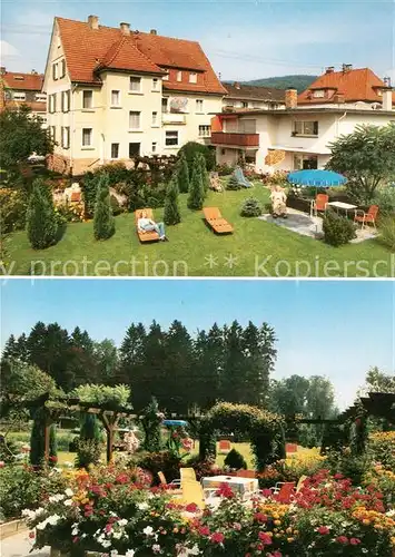 AK / Ansichtskarte Bad_Orb Gaestehaus Grauel Garten Terrasse Bad_Orb