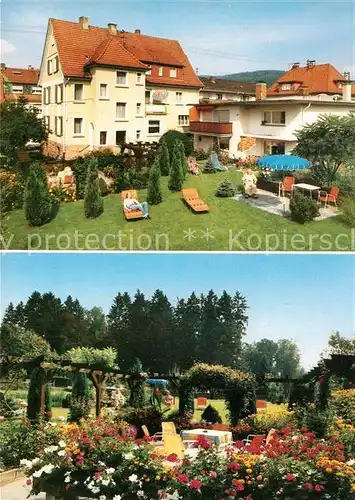 AK / Ansichtskarte Bad_Orb Gaestehaus Grauel Garten Terrasse Bad_Orb