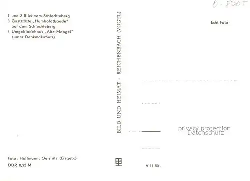 AK / Ansichtskarte Ebersbach_Sachsen Landschaftspanorama Blick vom Schlechteberg Gaststaette Humboldtbaude Umgebindehaus Alte Mangel Denkmalschutz Ebersbach Sachsen