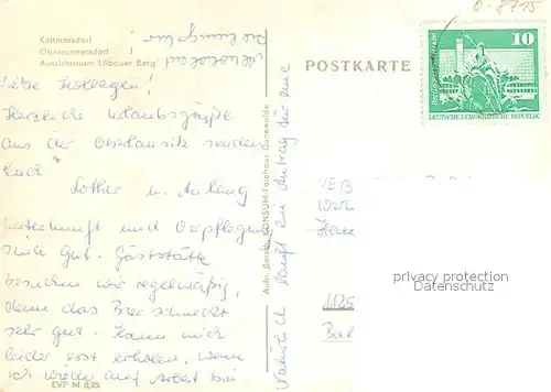 AK / Ansichtskarte Kottmarsdorf Ortsmotive Aussichtsturm Loebauer Berg Kottmarsdorf