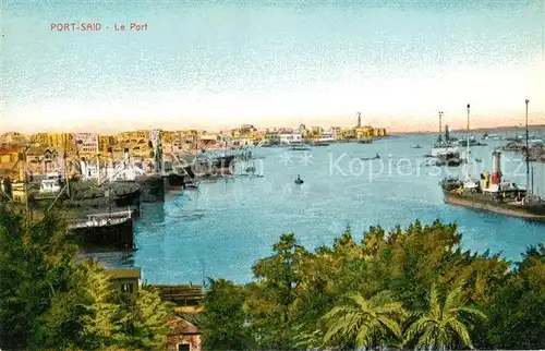 AK / Ansichtskarte Port_Said Hafen Port_Said