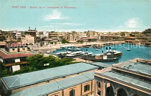 AK / Ansichtskarte Port_Said Hafenbecken Panorama Port_Said