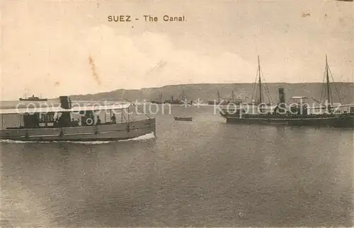 AK / Ansichtskarte Suez Kanal Suez