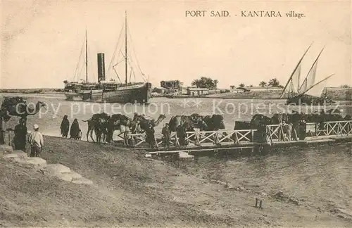 AK / Ansichtskarte Port_Said Kantara  Port_Said