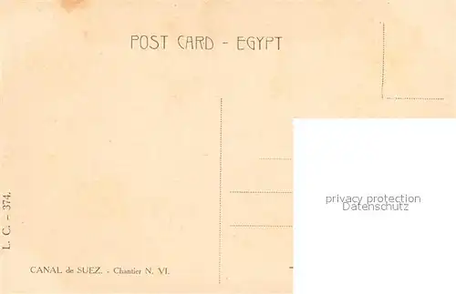 AK / Ansichtskarte Suez Canal Suez