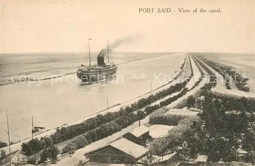 AK / Ansichtskarte Port_Said Canal Port_Said