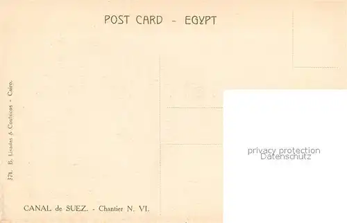 AK / Ansichtskarte Suez Chantier Frachtschiff Segelboot Suez