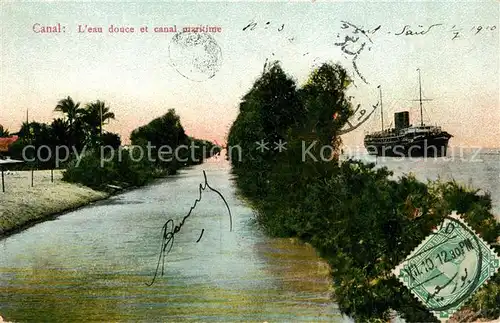 AK / Ansichtskarte Suez Kanal  Suez