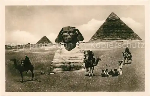 AK / Ansichtskarte Giza Pyramiden Sphinx Giza