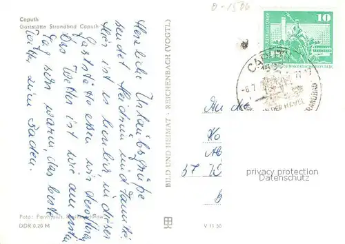 AK / Ansichtskarte Caputh Gaststaette Strandbad Caputh