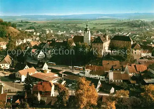 AK / Ansichtskarte Waldenbuch Ortsansicht mit Kirche Waldenbuch